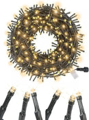 Soft Magic Twinkle Christmas String Lights 100 LED (Warm White) 36 FT, Plug in, Connectable Waterproof Green Wire, Decorations Indoor Outdoor Patio Yard Garden Wedding by GreenHaven Gardens