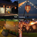 pearlstar Solar Hot Air Balloon Lantern with Flame Light Outdoor Hanging Solar Powered Lights Woven Solar Lantern Waterproof for Patio Yard Farmhouse Garden Wedding Holiday Decoration by GreenHaven Gardens