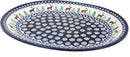 Blue Rose Polish Pottery Reindeer Pine Large Serving Platter by CozyNest Decor