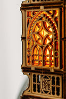 Wood Trick Antique Lantern Luminous LED 3D Wooden Puzzles for Adults and Kids to Build - 2-Mode Lighting - Engineering DIY Project Mechanical 3D Puzzle Model Kits for Adults by TinyTreasures Baby Boutique