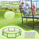 BCAN 8FT 10FT 12FT 14FT 15FT 16FT Recreational Trampoline with Enclosure for Kids Adults, ASTM Approved, Outdoor Trampolines with Ladder for Kids by TinyTreasures Baby Boutique