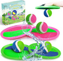 Jalunth Ball Catch Set Game Paddle - Beach Toys Back Yard Pool Outdoor Games Backyard Camping Throw Catch Toss Age 3 4 5 6 7 8 9 10 11 12 Years Old Boys Girls Kids Adults Family Outside Easter Gifts by TinyTreasures Baby Boutique