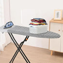Happhom Ironing Board, Compact and Space Saver Iron Board, Safety Ironing with Park Zone and 4 Layers Extra Thick Cover, Patented Lock System for Foldable Leg, Easy Storage with Smart Hanger (13x43) by CozyNest Decor