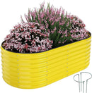 Galvanized Metal Planter Raised Garden Bed Kit for Gardening Outdoor，6x3x2ft Planter Grow Garden Box Raised Flower Bed，Long Vegetable Clearance Herb Raised Garden Beds for Container Gardening by GreenHaven Gardens