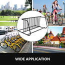 10-Bike Commercial Floor Rack, Heavy Duty Powder-Coated Steel Grid Organizer, Freestanding Double-Sided Storage for Garages/Storefronts/Schools by GreenHaven Gardens