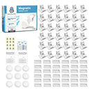 Pack of 36 Magnetic Cabinet Locks for Child Safety with 9 Keys, 3M Adhesive Easy Installation, Baby Proofing Magnetic Locks for Cabinets and Drawers (36 Locks + 9 Keys) by TinyTreasures Baby Boutique