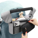 Accmor Universal Stroller Organizer with Insulated Cup Holder Detachable Phone Bag and Shoulder Strap,Stroller Bag Caddy Organizer Fits for Uppababy, Baby Jogger, Britax Strollers by TinyTreasures Baby Boutique