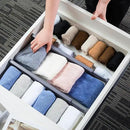 Utoplike 4 PCS Bamboo Kitchen Drawer Dividers(Fits 15"-17.7" Drawer Inner Size), Adjustable Drawer Organizers for Socks, Spring Loaded, Works in Drawer for Bedroom, Dresser by CozyNest Decor