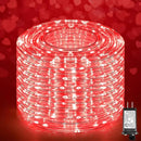 Rope Lights for Outside, 100FT 300 LED Plug in Christmas Lights Outdoor with Waterproof 8 Modes, Connectable String Twinkle Light for Indoor House Patio Garden Pool Wedding Decorations, Red by GreenHaven Gardens