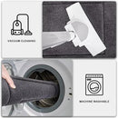PURRUGS Dirt Trapping Door Mat 24" x 59", Non-Slip/Skid Machine Washable Entryway Rug, Dog Doormat, Super Absorbent Welcome Mat for Muddy Wet Shoes and Paws, Grey by CozyNest Decor