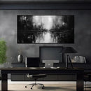 Abstract Painting Canvas Wall Art Living Room Black Wall Decor for Bedrom Home Office Decor Large Picture Frames for Wall 29 x 58 Inch by CozyNest Decor