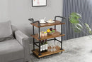 Industrial Pipe Bar Carts/Serving Carts/Kitchen Carts/Wine Rack Carts on Wheels with Shelves - Wood Rolling Carts - Wine Tea Liquor Shelves/Holder - Home Furniture by CozyNest Decor