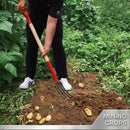 Garden Fork,4-Tine Spading Fork,Compost Fork,Steel Digging Fork,45Inch,Steel Y-Grip,Wooden Handel by GreenHaven Gardens