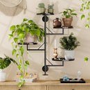 Rotating Wall Plant Shelves Versatile Window Plant Shelf for Indoor Plants Bathroom Living Room Use Wall Planter with Durable Metal Material 4 Pots by CozyNest Decor