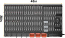 TORACK Metal Pegboard Wall Organizer System for Garage, 109PCS Pegboard Accessories Organizer Kit with Pegboard Bins, Hooks, Peg Locks, Pegboard Storage System for Workbench(Black) by GreenHaven Gardens