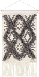 Mark&Day Wall Hanging, Windigsteig Coastal Farmhouse Charcoal Tapestry Wall Hanging for Living Room, Bedroom, Office or Kitchen (48"H x 24"W) by CozyNest Decor