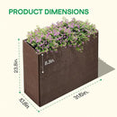 IDZO All Weather Wicker Planter Raised Garden Bed, 24 in Tall Round Rattan Flower Pots, Durable Self-Watering Indoor Outdoor Wicker Planters for Porch Patio Balcony by CozyNest Decor