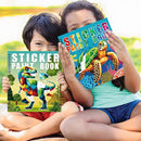 90shine 4PCS Crafts for Kids Ages 4-8 Sticker Paint Books Includes Dinosaur Marine Land Animals Multicolored Design Gifts Create 40 Pictures by TinyTreasures Baby Boutique