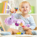 LIGHTDESIRE Baby Toys Musical Seahorse,Infant Stuffed Animals Toy with Crinkle & Rattles,Soft Sensory Toy with Textures,Newborn Toys for Baby Girls Boys 0 3 6 12 Months(Purple) by TinyTreasures Baby Boutique