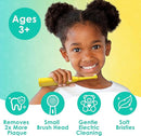 Brusheez Kids’ Electric Toothbrush Set - Safe & Effective for Ages 3+ - Parent Tested & Approved with Gentle Bristles, 2 Brush Heads, Rinse Cup, 2-Minute Timer, & Storage Base (Jovie The Giraffe) by TinyTreasures Baby Boutique