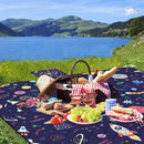 Extra Large Picnic Blanket Waterproof,80"x 80"Foldable Machine Washable Beach Blanket,Outdoor Blanket for 6-8 Adults,Suitable for Indoor Crawling,Park Beach,Camping,Hiking,Family Travel(Starry sky) by TinyTreasures Baby Boutique
