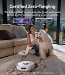 NARWAL Freo Z Ultra Robot Vacuum and Mop Combo, Dual RGB Cameras and Chips, AI Avoidance, 12000Pa Suction, Real-Time Decisions, Adaptive Hot-Water Self Wash & Self Emptying, Pet Hair, Quiet, White by CozyNest Decor