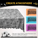 eZAKKA Halloween Table Cloth, Spider Webs Tablecloths Black Tablecloth Lace Fabric Table Cloths Spooky Cover for Rectangle Tables for Parties Gothic Halloween Home Decorations, 60x84 Inch by CozyNest Decor