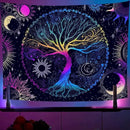 AACKart Blacklight Tapestry for Bedroom - Spiritual Tree of Life Wall Tapestry Glow in the Dark Wall Hanging 59.1 x 51.2 inches by CozyNest Decor