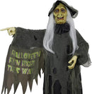 AW Animated Halloween Decorations,Scary Witch,6 FT Life Size Standing Clown,Motion/Sound Activated LED Eyes Creepy Sound,Haunted House Props,Party Outdoor Indoor Lawn Yard Patio 2025 by CozyNest Decor