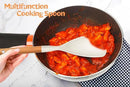 Silicone Cooking Utensils Set, 6 Pack Large Kitchen Utensils Set with Wooden Handle, Heat Resistant Silicone Utensil Spatula Set for Nonstick Cookware, Spatula, Turner, Spoon, Ladle BPA Free (White) by CozyNest Decor