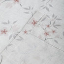 Pink Floral Pinch Pleated Linen Curtains - 2 Panels of Privacy Light-Filtering Printed Curtains Suitable for Dining Rooms and Farmhouses.52 Inches Wide by 82 Inches Long by CozyNest Decor