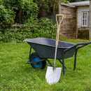 Berry&Bird Round Point Gardening Shovel with Wood D-Handle, 40.98" Stainless Steel Beach & Snow Shovel by GreenHaven Gardens