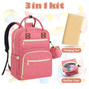 Baby Diaper Bag Backpack, Travel Diaper Bags for Babys Girl Boy Large Capacity Baby Bag Backpack for Women Pink by TinyTreasures Baby Boutique