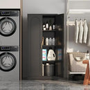 Metal Kitchen Storage Cabinets,60”Pantry Cabinet with Doors and 4 Adjustable Shelves,Tall Black Cabinet for Pantry, Laundry Room,Living Room,Dinning Room by CozyNest Decor