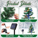 4 Pcs Solar Christmas Tree Outdoor Christmas Decorations 30 Inch Prelit Waterproof Xmas Tree Yard Stake Lights with 80 LED for Yard Pathway Cemetery Patio Christmas Garden Outside Decor by GreenHaven Gardens