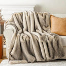 BATTILO HOME Luxury Fluffy Faux Fur Throw Blanket, Cozy Soft Warm Fur Blanket for Couch, Sofa, Chair, Bed, Plush Fuzzy Fur Throws with Long Pile & Brushed Tips, 50"x60" by CozyNest Decor