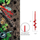 Garden Auger Drill Bit 1.6x9 in for Planting, Ground Earth Spiral Bit for 3/8" Hex Drive, Yard Auger for Bulbs, Hole Digger for Flowers, Bedding Digging Planter Tool by GreenHaven Gardens