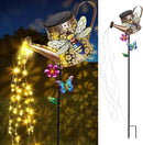 Solar Lights Outdoor Decorative, 39.4'' Metal Solar Watering Can Lights with Bee, Waterproof Garden Stake for Yard Lawn Patio Pathway Landscape, Gardening Gifts for Mom Grandma Women by CozyNest Decor