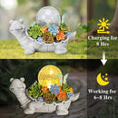 Afirst Solar Garden Turtle Statues with Succulent Outdoor Resin Figurine Solar Lights Decorations,Tortoise Statue for Lawn, Patio, Balcony, Yard Ornament by GreenHaven Gardens