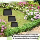 3 Size Square Stepping Stone Mold Internal Diameters 9.3" 12.6" and 14.3" Plastic Stepping Stone Molds for Concrete and Stained Glass for Garden Walk Way by GreenHaven Gardens