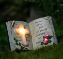 Outdoor Solar Bible Cross Garden Stakes Lights, Waterproof Memorial Grave Decorations Gifts for Cemetery Outdoors Lawn Yard Home Patio Decor by CozyNest Decor
