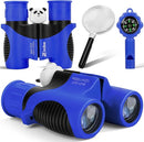 Binoculars for Kids, Toys for 3-12 Year Old Girls and Boys, Bird Watching Hiking 4 5 6 7 8 9 Year Old Girl Boy Christmas Birthday Gifts, Outdoor Toys for Kid Set with Magnifying Glass & Compass by TinyTreasures Baby Boutique