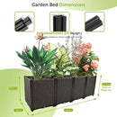 Large Planters for Outdoor Plants pots Elevated Garden Boxes Raised Garden Bed Garden Patio Balcony Deck to Planting Flowers Vegetables Tomato and Herbs by GreenHaven Gardens