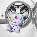 Infant Car Seat Insert and Strap Covers, Very Soft Car Seat Head Support Baby Girl Boy, Reversible Newborn Carseat Insert Cushion Fits for Stroller, Baby Swing, Bouncer (Purple Floral) by TinyTreasures Baby Boutique