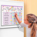 Reward Chart for Kids,Magnetic Behavior Chore Chart for Kids at Home,26 Little Hose Chore Charts,1960 Diamond Stickers,56 Reward Stickers,Incentive Chart to Develop Responsibility and Good Habits,Pink by CozyNest Decor