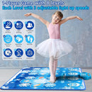 Kids Dance Mat Toys - 2-Player Dance Pad Gifts for Girls Boys Toddlers 3 4 5 6 7 8 9 + Year Old Electronic Dancing Mat Floor Games Toy with Music Light Christmas Birthday Gift (Frozen Blue) by TinyTreasures Baby Boutique