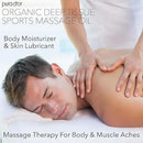 PURA D'OR 16 Oz Organic Deep Tissue Sports Massage - Jojoba, Sunflower, Almond, Grapefruit & Eucalyptus Oils - Alleviate Muscle Soreness by CozyNest Decor