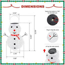 Christmas Decorations Snowman Solar Lantern - Snowman Solar Hanging Lantern Outdoor Waterproof , Metal Standing Solar Powered LED Lantern Decorative Lights for Outside Garden Yard Porch - White by GreenHaven Gardens