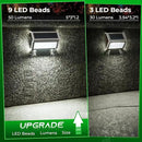 JSOT Solar Step Deck Lights for Outside Decorative - 10Pack Solar Stairs Lights Outdoor Waterproof for Yard Garden Landscape Pool Fence Step Wall 9 LED Beads Lighting by GreenHaven Gardens