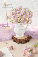 Floroom Ranunculus Artificial Flowers 18 Pcs Lilac Faux Silk Mini Ranunculus Bulk Fake Wedding Filler Flowers for DIY Bouquets, Centerpieces, Bridal Shower Decorations & Arrangements by CozyNest Decor